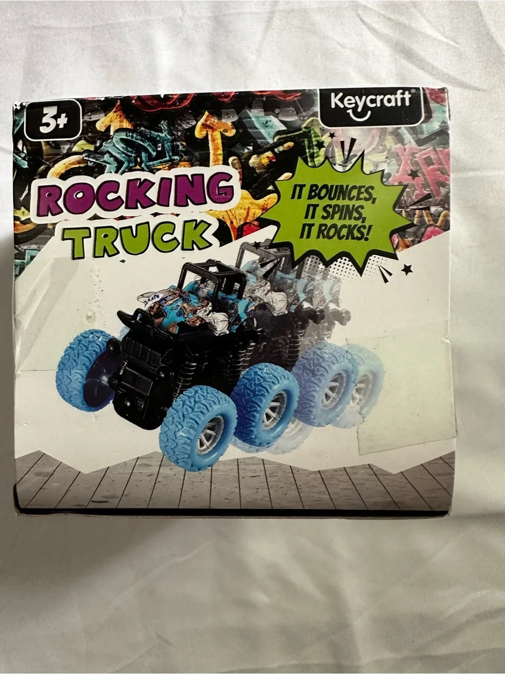 Keycraft Rocking Monster Truck Pink Tie Dye Wheels NIB